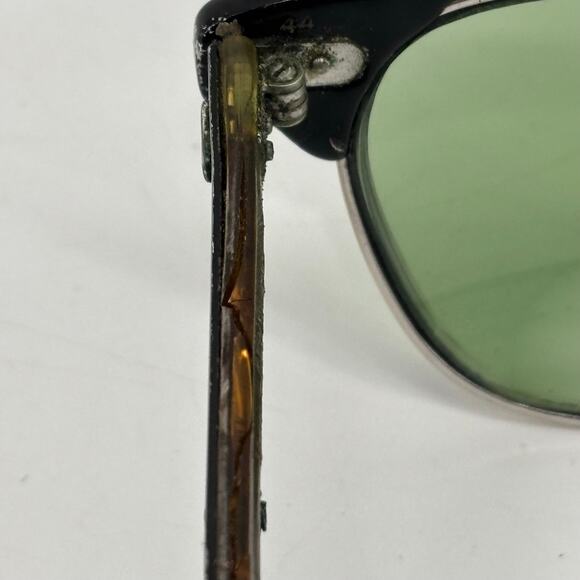 Vtg Sunglasses 50s 60s Shuron Ronsir Browline Eyeglasses Cat Eyes Etched Alumin main image 5
